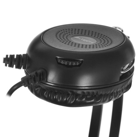 Наушники с микрофоном A4Tech HU-30 черный 2м накладные USB оголовье