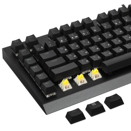 Клавиатура проводная игровая Razer Widow V4 X (Yellow Switch) черный - Russian Layout