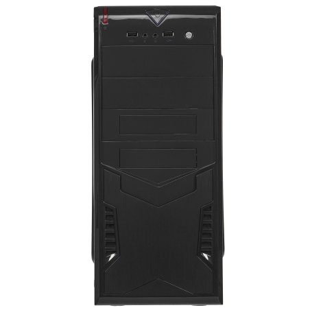 Компьютерный корпус ExeGate EX280389RUS Miditower ExeGate CP-604 Black, ATX, (CP500W, 80мм), 2*USB, Audio