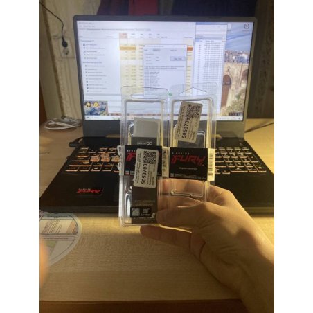 Оперативная память Kingston Fury Impact, DDR4, 8Gb (1x8Gb), 3200MHz, CL20, SO-DIMM