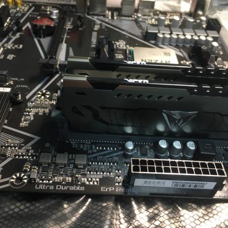 Оперативная память Patriot Viper Steel, DDR4, 16GB (2x8 GB), 3600 MHz, CL18, DIMM, радиатор, черный