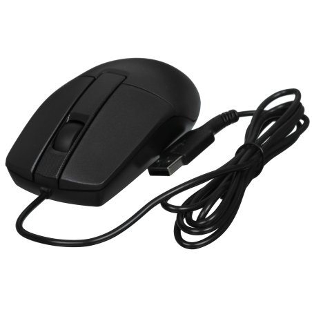Мышь проводная A4Tech OP-335S черный, 1200 dpi, USB, кнопки - 3