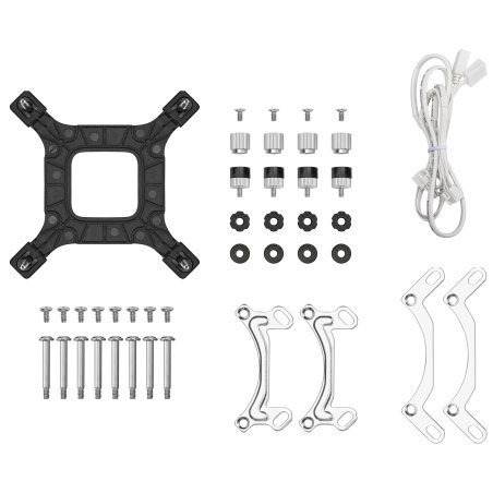 Система водяного охлаждения Deepcool LE240 PRO ARGb Soc-AM5/AM4/1200/1700/1851 черный 4-pin 28.2-33dB Al 280W 1347gr Ret (R-LE240PRO-BKAMMC-G-1)