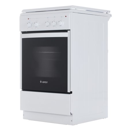 Плита электрическая Gefest 5140 белый, конфорок 3 электрических, духовка 55 л, 50 см x 85 см x 58.5 см