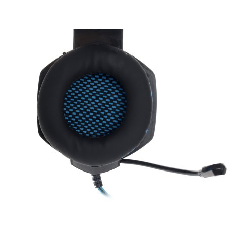 Гарнитура SVEN AP-U980MV, черный-синий (USB, LED, 7.1, 2.2m)