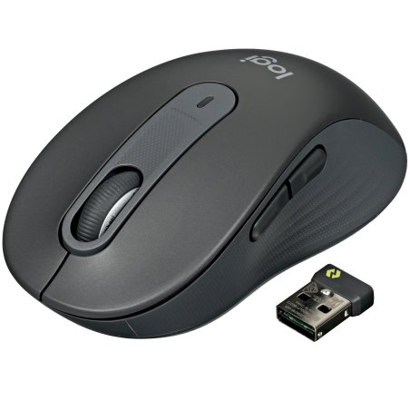 Мышь беспроводная Logitech Signature M650 графитовый, 4000 dpi, радиоканал, Bluetooth, USB, кнопки - 5