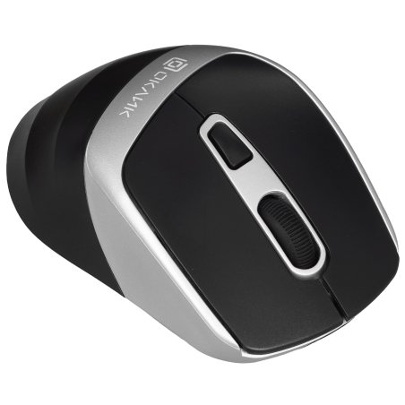 Мышь беспроводная Oklick 516MW черный/серебристый, 1600 dpi, радиоканал, Bluetooth, USB, кнопки - 6
