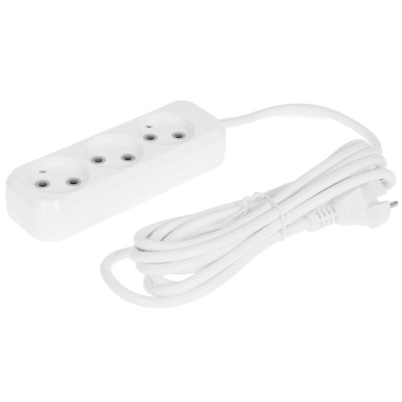 Удлинитель Defender (99277) B230 - 3 роз х 3 м, белый