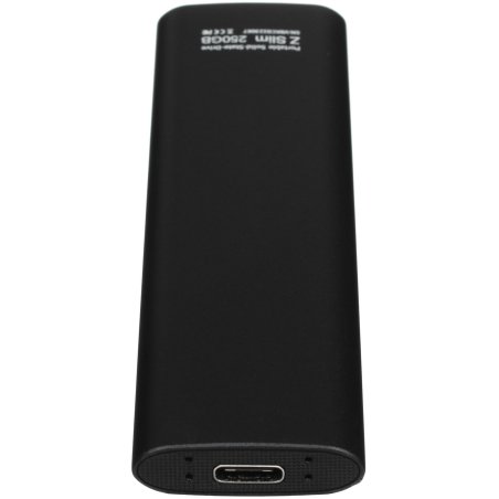 Внешний SSD Netac Z SLIM, 250 Gb, USB 3.2 Gen 2 Type-C, R/W 550/480, черный
