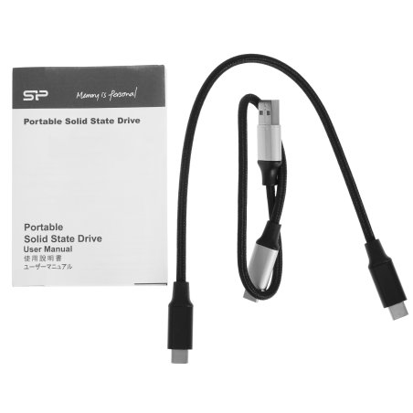 Внешний SSD Silicon Power Bolt B75 Pro, 256 Gb, USB 3.2 Gen 2 Type-C, R/W 520/420, черный