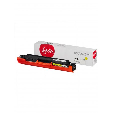 Картридж лазерный Sakura CRG729Y для Canon LBP 7010C/7018C, желтый, 1000 к.