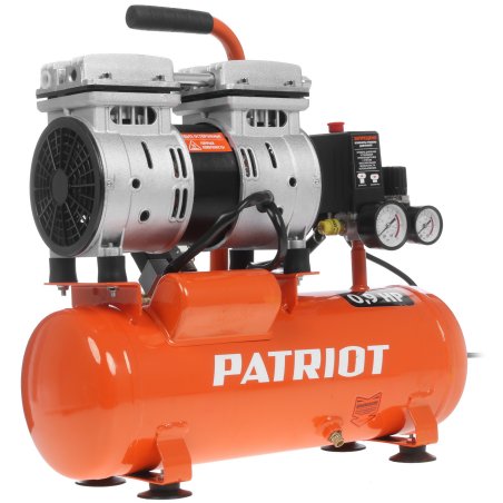 Компрессор PATRIOT WO 10-120 525306370 Безмасляный, 0,65 кВт, 2850 об/мин, 120 л/мин, 10 л, 8 бар
