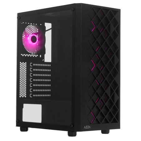 Компьютерный корпус Azza Spectra черный без БП ATX 7x120мм 2x140мм 2xUSB 2.0 1xUSB 3.0 audio bott PSU