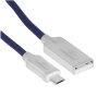 Кабель USB2.0 Cablexpert CC-P-mUSB02Bl-1M, AM/microB, серия Platinum, длина 1м, синий, блистер