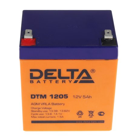 Батарея Delta DTM 1205 (12V, 5Ah)