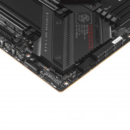 Материнская плата MSI MPG Z890 CARBON WIFI, LGA1851, Intel Z890, 4xDDR5, 4xSATA, 5xM.2, 1xPCIe 5.0 x16, HDMI, USB Type-C, 2x5Gb LAN, Thunderbolt, 2x3.5 мм, 7.1, ATX