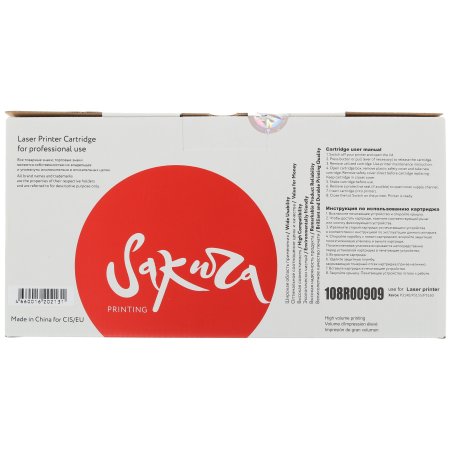 Картридж лазерный Sakura 108R00909 для Xerox P3140/P3155/P3160, черный, 2500 к.