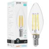 Лампа светодиодная филаментная Gauss Filament 12Вт цок.:E14 свеча св.свеч.бел.нейт. (упак.:10шт)