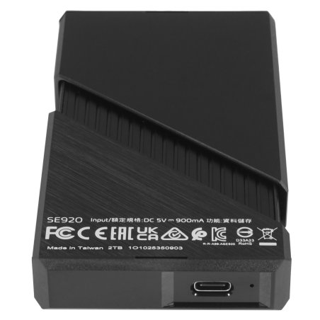 Внешний SSD ADATA SE920, 2Tb, USB 4 Type-C, R/W 3800/3700, черный