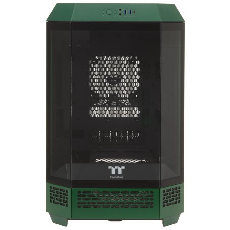 Компьютерный корпус Thermaltake The Tower 300 Racing Green зеленый без БП miniITX 8x120мм 6x140мм 2xUSB 3.0 audio bott PSU