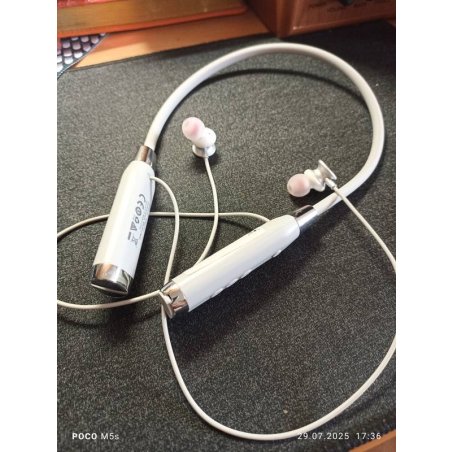 Беспроводные наушники HOCO ES62 Pretty, Bluetooth, 800 мАч, серебристый