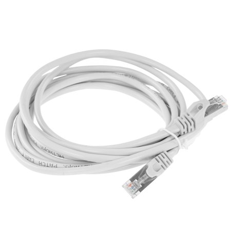 Патч-корд ExeGate FTP-RJ45-RJ45-C5e-CU-3M-GY, FTP, cat.5e, 3м, медь, серый