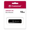 Флешка USB Transcend JetFlash 350 (TS16GJF350), 16Gb, USB 2.0, R/W 15/7, черный