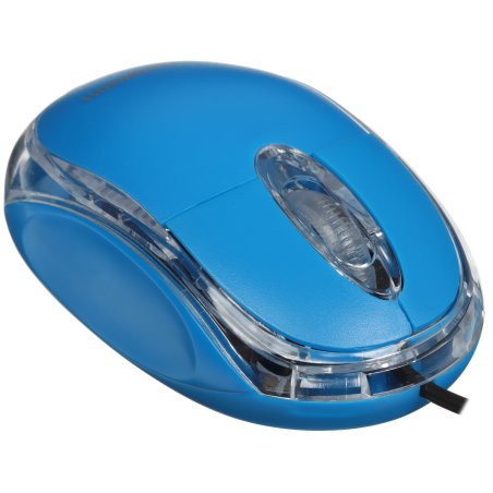 Мышь проводная Гарнизон GM-100B синий, 1000 dpi, USB, кнопки - 3