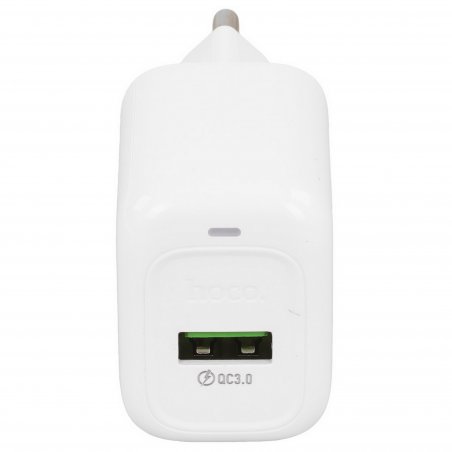 Сетевое зарядное устройство HOCO (6942007631457) CS52A 1USB 3.0A QC3.0 18W, белый