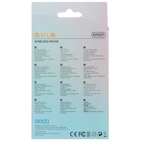 Мышь беспроводная AULA AM207 черный