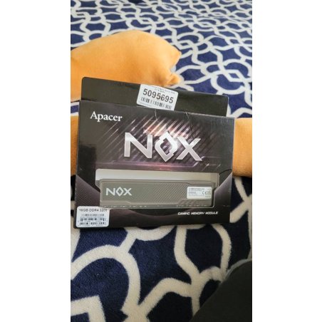 Оперативная память Apacer Nox, DDR4, 16GB (1x16 GB), 3200 MHz, CL16, DIMM, радиатор, черный