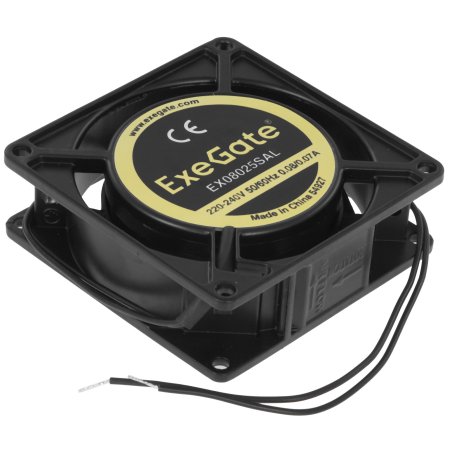 Вентилятор для корпуса ExeGate EX08025SAL черный, 80 мм, 2500 об/мин, 31 дБ