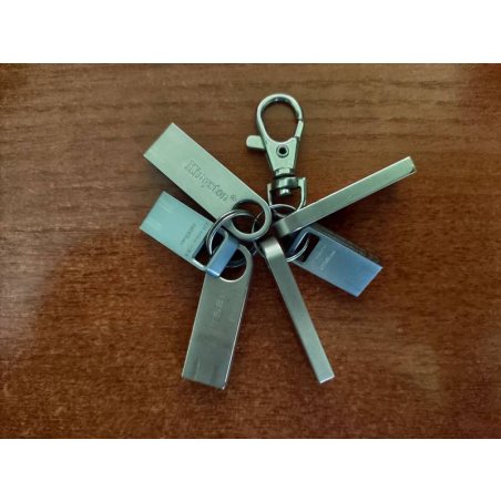 Флешка USB Kingston DataTraveler Micro (DTMC3G2/256Gb), 256Gb, USB 3.2 Gen 1, R/W 200/60, серебристый