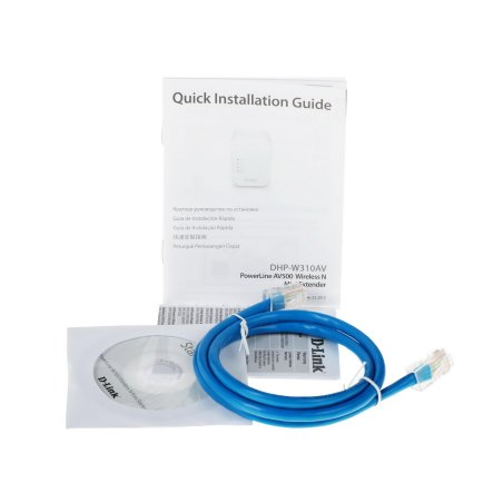 Беспроводной PowerLine-адаптер D-Link DHP-W310AV N300 с поддержкой HomePlug AV