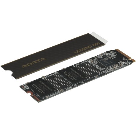 Накопитель SSD ADATA LEGEND 860, 1Tb, PCIe 4.0 x4, 2280, NVMe, R/W 6000/4000, с радиатором