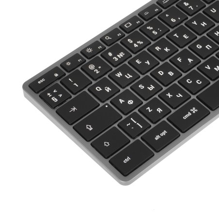 Клавиатура беспроводная Satechi Slim X3 Bluetooth Backlit Keyboard, Bluetooth, Серый космос, ST-BTSX3M-RU