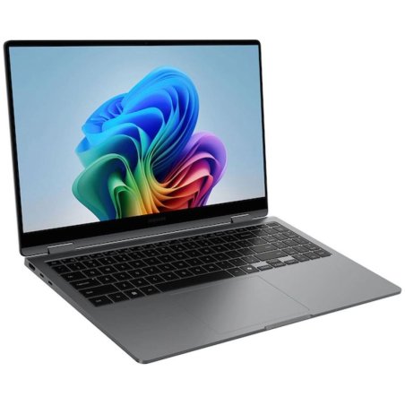 Ноутбук Samsung Galaxy Book 5 360 NP750 Core Ultra 7 256V 16Gb SSD512Gb Intel Arc 140V 15.6" AMOLED Touch FHD (1920x1080) Windows 11 Home grey WiFi BT Cam (NP750QHA-LG2IN)