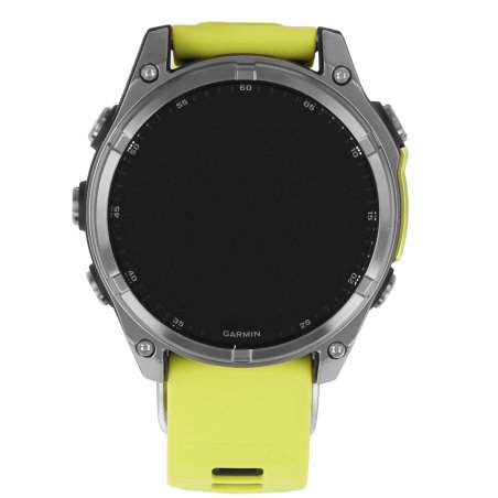 Умные часы Garmin Fenix 8 Solar Sapphire, 1.6" AMOLED, Wi-Fi, Bluetooth, NFC, 100м, серый / желтый