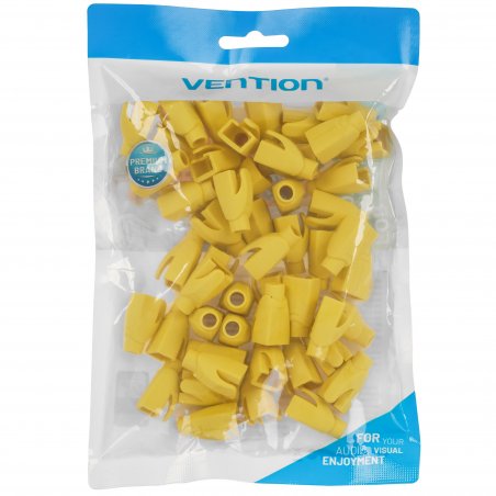 Колпачки изолирующие Vention IODY0-50 для разъемов RJ-45 (50 шт.) - Желтый