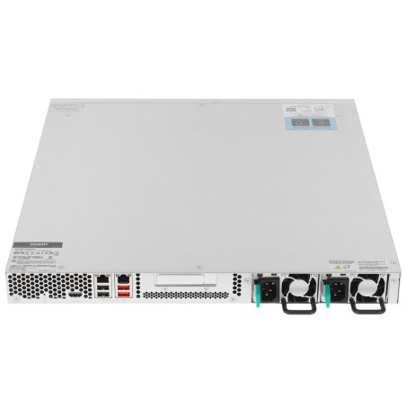 Сетевое хранилище SMB QNAP TS-464U-RP-8G NAS 4 HDD trays, rackmount 1U, 2 PSU. 4-core Intel Celeron N5105/N5095 2.0-2.9 GHz, 8 Gb RAM MAX, 2x2.5 Gigabit Ethernet, 4xUSB, 1xHDMI . PCIe Gen 3 x2, W/o rail kit RAIL-B02