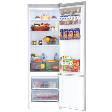 Холодильник Pozis RK-103 серебристый глянц. двухкамерный 239/57 л морозилка снизу