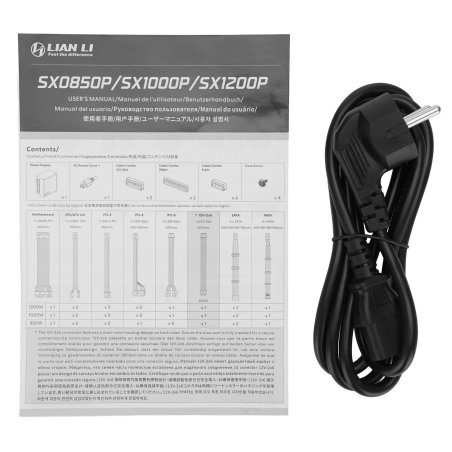 Блок питания Lian-Li ATX 850W SX0850P 80+ platinum (20+4pin) APFC 120mm fan 8xSATA Cab Manag RTL