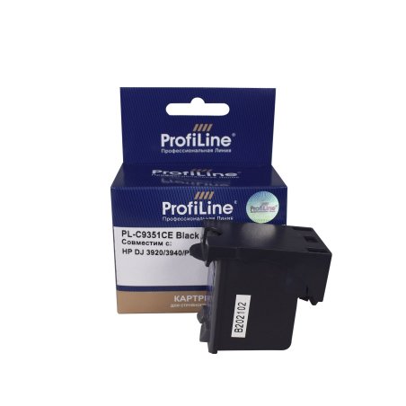 Картридж струйный ProfiLine PL-C9351CE №21XL для принтеров HP DJ 3920/3940/ PSC1410 Black пигмент