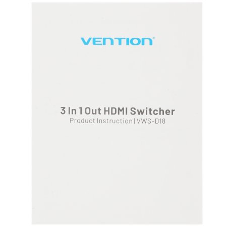 Переключатель (switch) 3x1 Vention HDMI v2.0