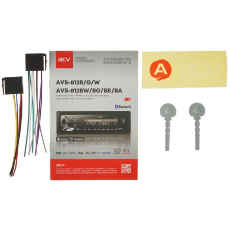 Автомагнитола ACV AVS-812BA 1DIN 4x50Вт