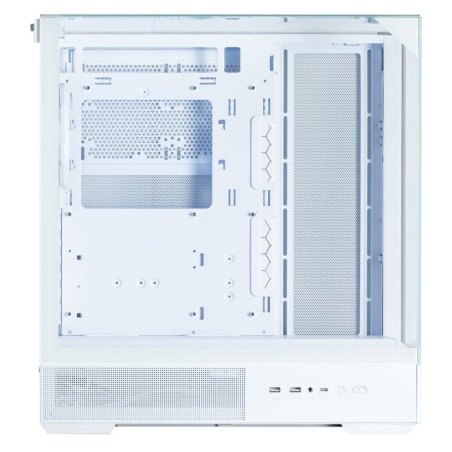 Компьютерный корпус ZALMAN P40 Prism, ATX, белый, WINDOW, 2x3.5", 3x2.5", 1xUSB TYPE-C, 2xUSB 3.0, REAR 1x120мм ARGb