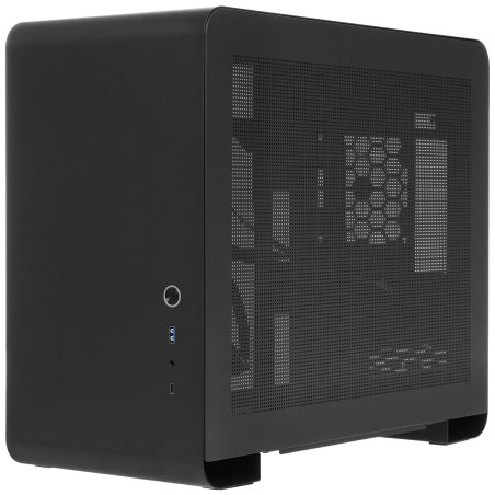 Компьютерный корпус JONSBO T8 PLUS Black без БП, боковые панели из закаленного стекла, mini-ITX, черный