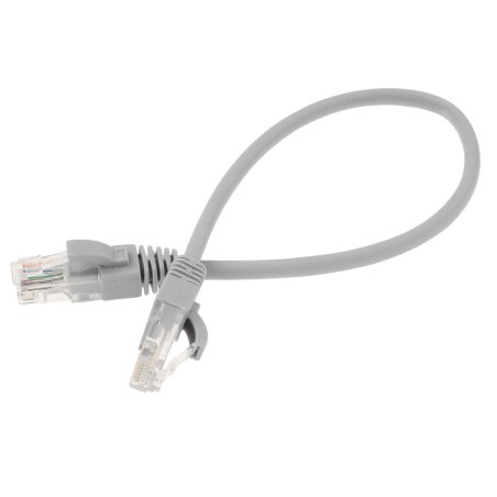 Патч-корд U/UTP Rexant CAT 5e, RJ45-RJ45, 26AWG, ZH нг(А)-HF, серый, 0,3 м
