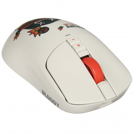 Мышь беспроводная/проводная A4Tech Bloody R72 Ultra Duo Proxy Boom бежевый, 20000 dpi, USB Type-A/Type-C, радиоканал, кнопки-7