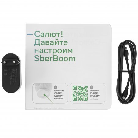 Умная колонка Sber SberBoom, 40Вт, стандартная, 1 динамик, Мультирум, Стереопара, Wi-Fi, Bluetooth 5.0, Салют, синий